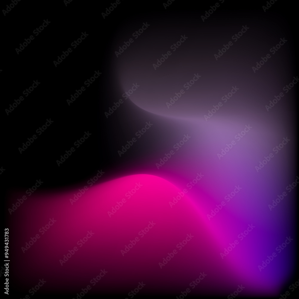 Aufkleber abstract colorful smooth curve gradient background with flowing purple, pink, and violet colors blen