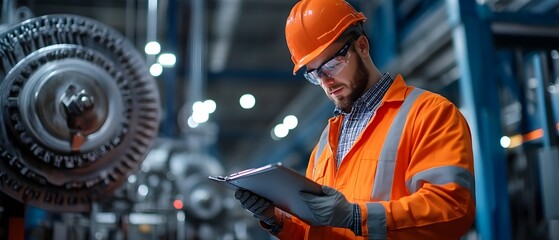 Wind turbine engineers performing load analysis and diagnostics on mechanical systems within an industrial wind power production facility