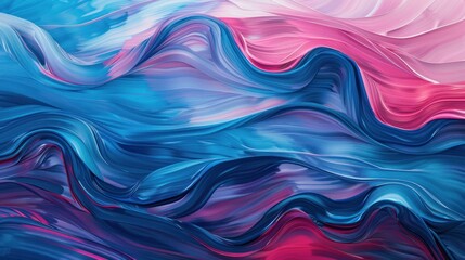 Obraz premium Stunning colorful abstract wave composition. AI generated images
