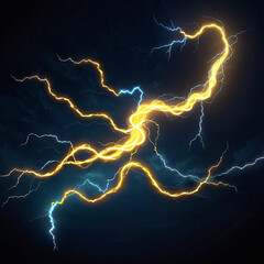 Fototapeta premium lightning in the night sky