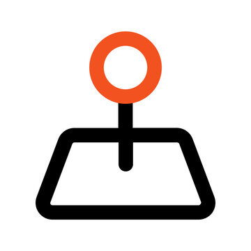 recommend clip art: pin outline color icon