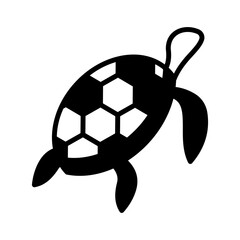 Obraz premium Turtle Solid Black