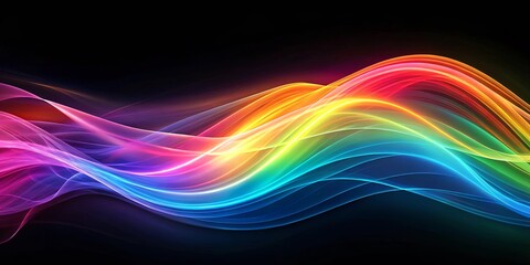 Abstract of colorful wavy energy flow