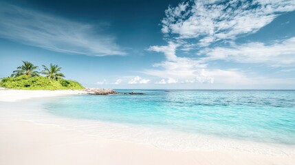 Fototapeta premium Vacation on a deserted island in the tropics