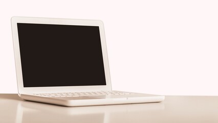 Laptop computer with black screen