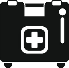 Simple vector representing a first aid kit, useful icon for websites and mobile apps