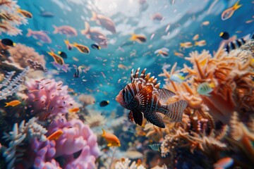 beautiful view of sea life