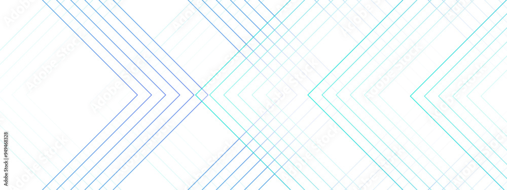Poster abstract blue stripes background design with layers of geometric shapes. trendy geometric neomorphis