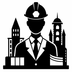 Architect Black silhouette