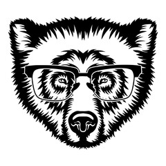 Grizzly Bear In Glasses