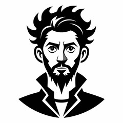 Artist Black silhouette