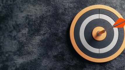 Business vision, strategic planning, goal tracking, 3D illustration