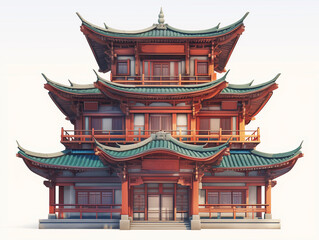 Obraz premium chinese temple architecture