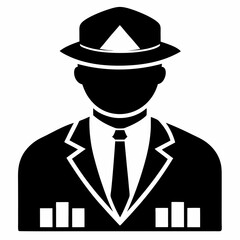 Banker Black silhouette