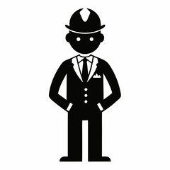 Banker Black silhouette