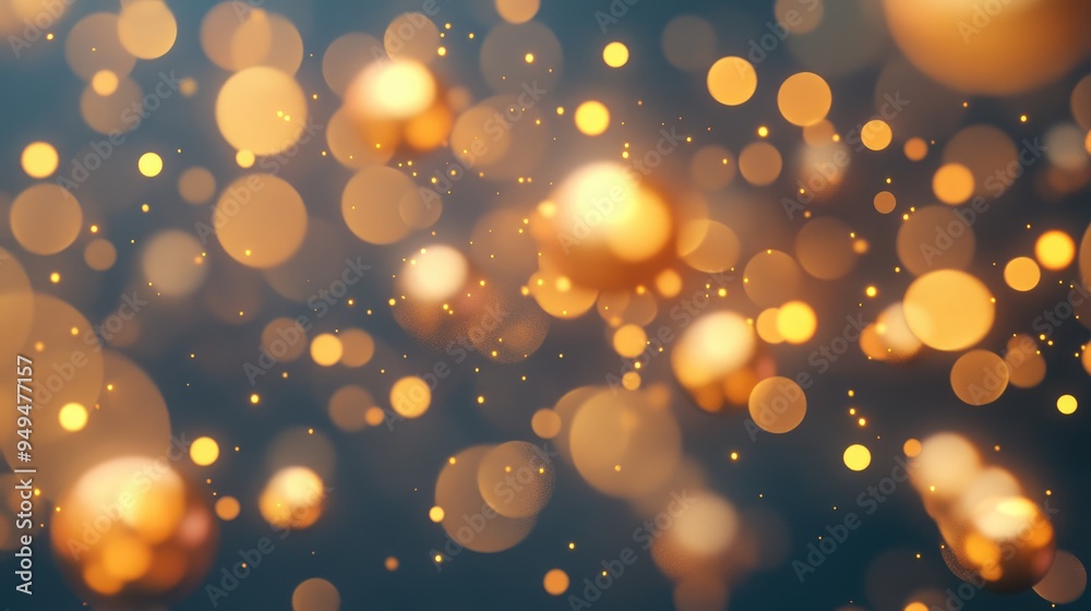 Poster Abstract texture with a light bokeh background in a 3D cartoon render