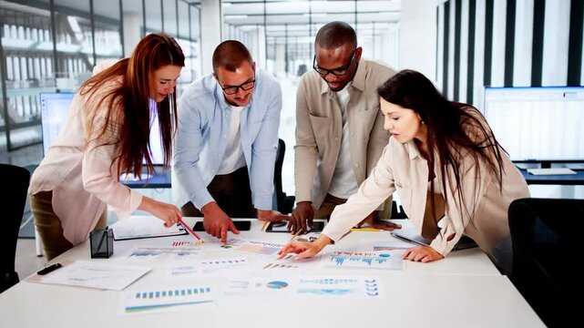 Corporate Business Meeting In Conference Room