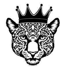 Jaguar Wearing A Crown
