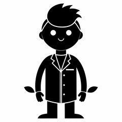 Biologist Black silhouette