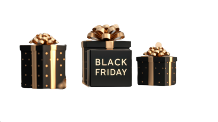 Black Friday 2025 decoration balloon isolated on white background