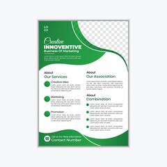Modern and attractive corporate business flyer design template