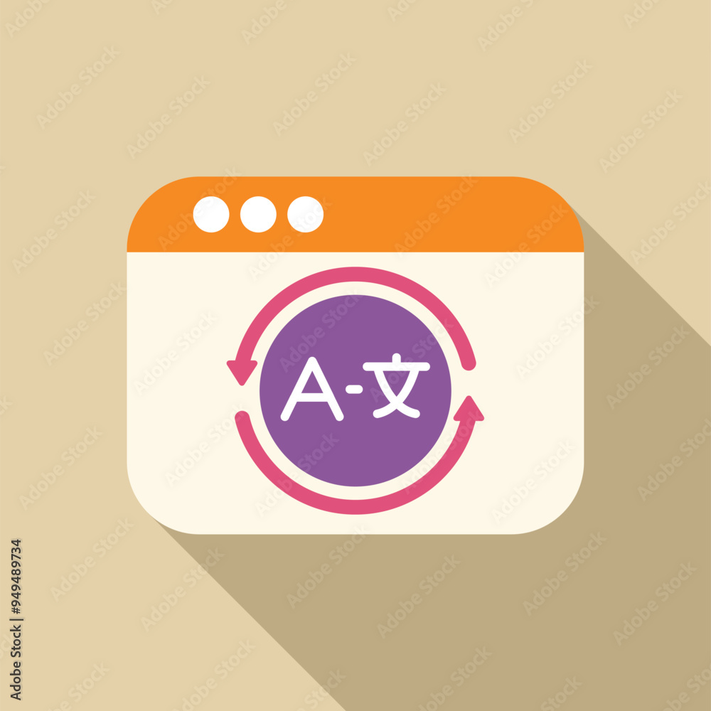 Poster website translating with translation button showing different languages