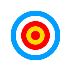 Archery target. Target vector icons, isolated on white background. Targets different shapes and color. Archery target business concept, Vector PNG