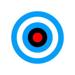 Archery target. Target vector icons, isolated on white background. Targets different shapes and color. Archery target business concept, Vector PNG