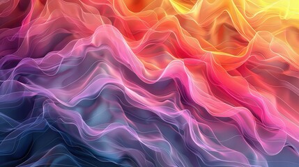 Obraz premium Abstract Colorful Wave Pattern Background