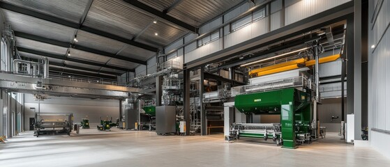 Industrial Machinery in a Large Factory Setting