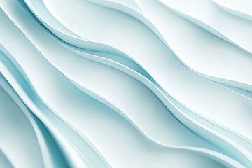 Fototapeta premium Elegant blue wave pattern on a simple white surface. Premium wave background for banners, posters or wallpaper , ai