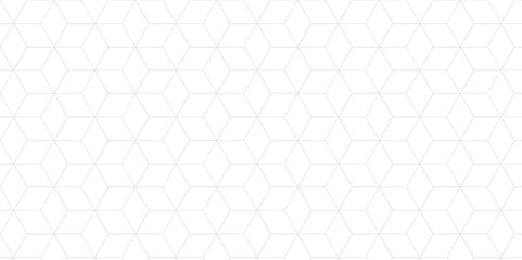 seamless pattern with square hexagon tile and cube grid mosaic honeycomb diamond triangle structure shape isometric block wallpaper.