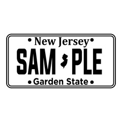 New Jersey Licence Plate