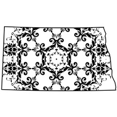 North Dakota Vintage Pattern