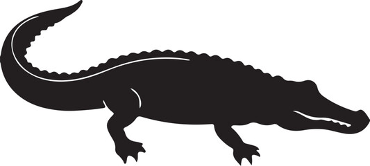crocodile isolated  Vector, crocodile Silhouette, crocodile icon set, crocodile logo ,Vector illustration, Vector Graphic, EPS 10 , clip art work,
