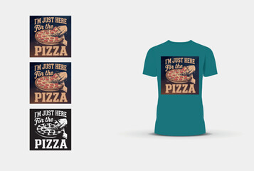 T shirt Design with PIZZA