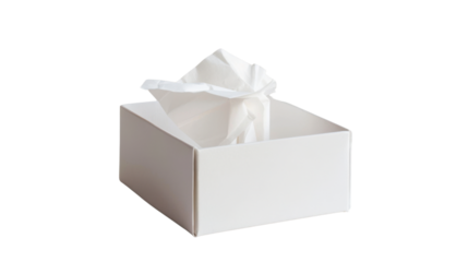 Tissue box isolated on white background