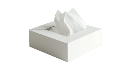 Tissue box isolated on white background
