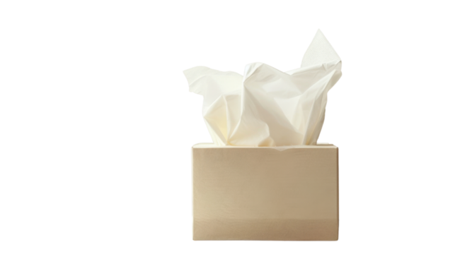 Tissue box isolated on white background