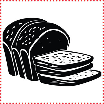 recommend clip art: Rustic Bakery Bread Silhouettes  Detailed Outlines of Baguettes, Ciabatta, and Sourdough for Culinary Designs