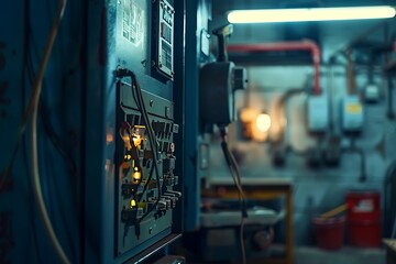 Fototapeta premium electrical panel and tools equipment.