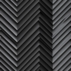 Obraz premium Abstract gray chevron pattern showcasing layered textures.