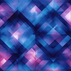 Fototapeta premium Vibrant blue and purple geometric abstract patterns.