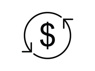 Obraz premium Money exchange business and finance icons