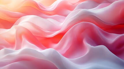 Obraz premium Soft Flowing Fabric in Gentle Colors Generative AI