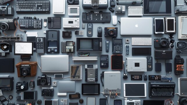 Organized electronic devices for recycling  emphasizing e waste management importance