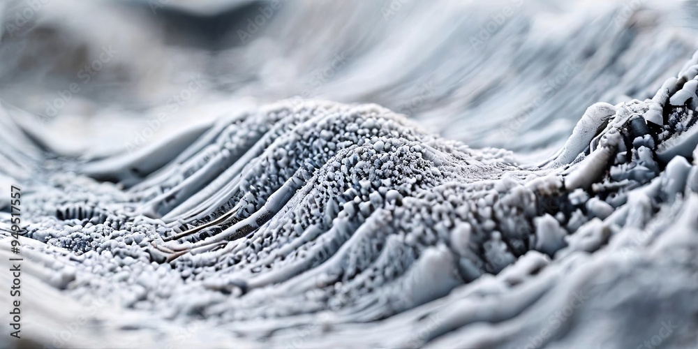 Poster The image is of a snowy landscape with a lot of ice and snow
