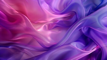 Fototapeta premium Vibrant silk dance graceful motion in purple and pink hues captured with modern photography