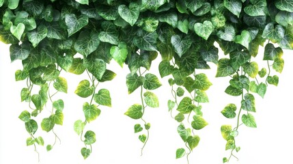 Hanging Ivy Leaves with Gradient Light Generative AI