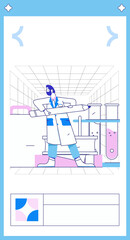 Medical characters fighting the epidemic flat vector concept operation hand drawn illustration
